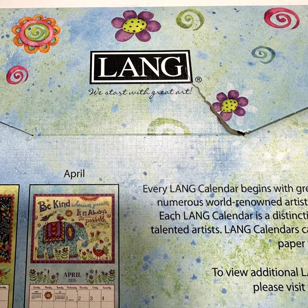 Lang Special Edition Simple Inspirations 2020 Wall Art Calendar Debi Hron